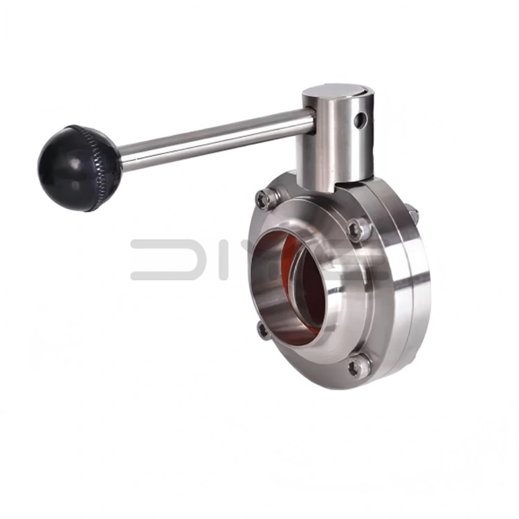 Lätt SMS sanitär fjärilsventil