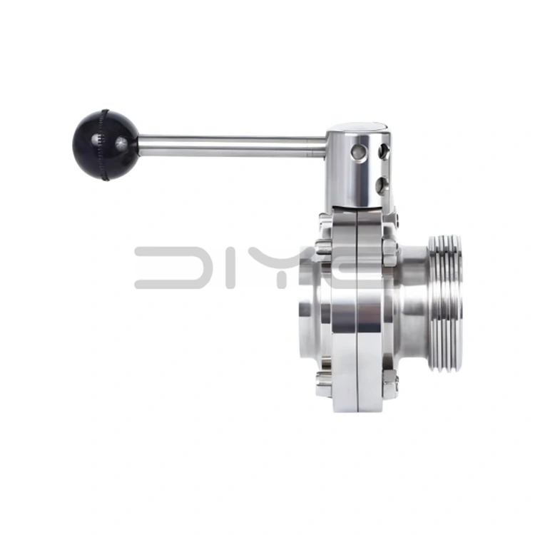 Sanitär svetsgängad vridspjällsventil